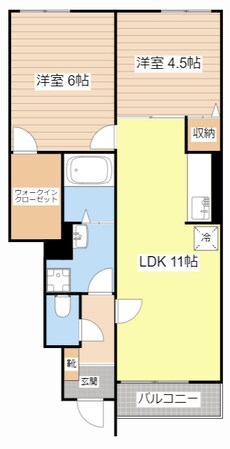 レフィナードの物件間取画像